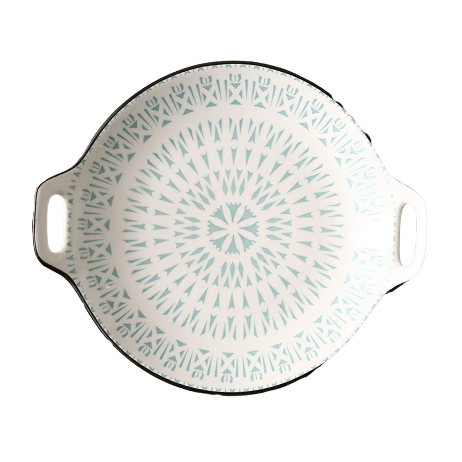 Plat peu profond vert exquis pour embellir vos tables de fête