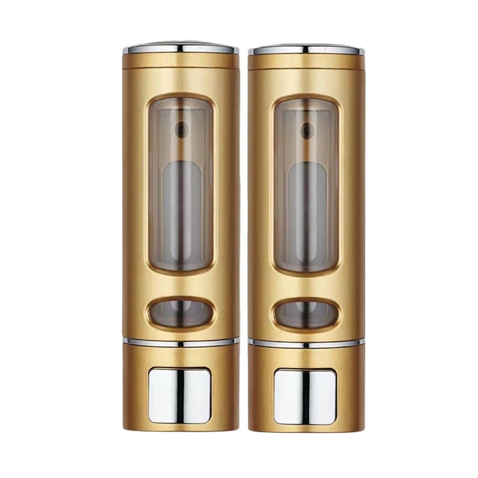 Wall Mounted Soap Dispenser Shampoo And Conditioner Dispenser 400ML Wall-Mounted Shower Shampoo Dispenser(Double HeadGold)