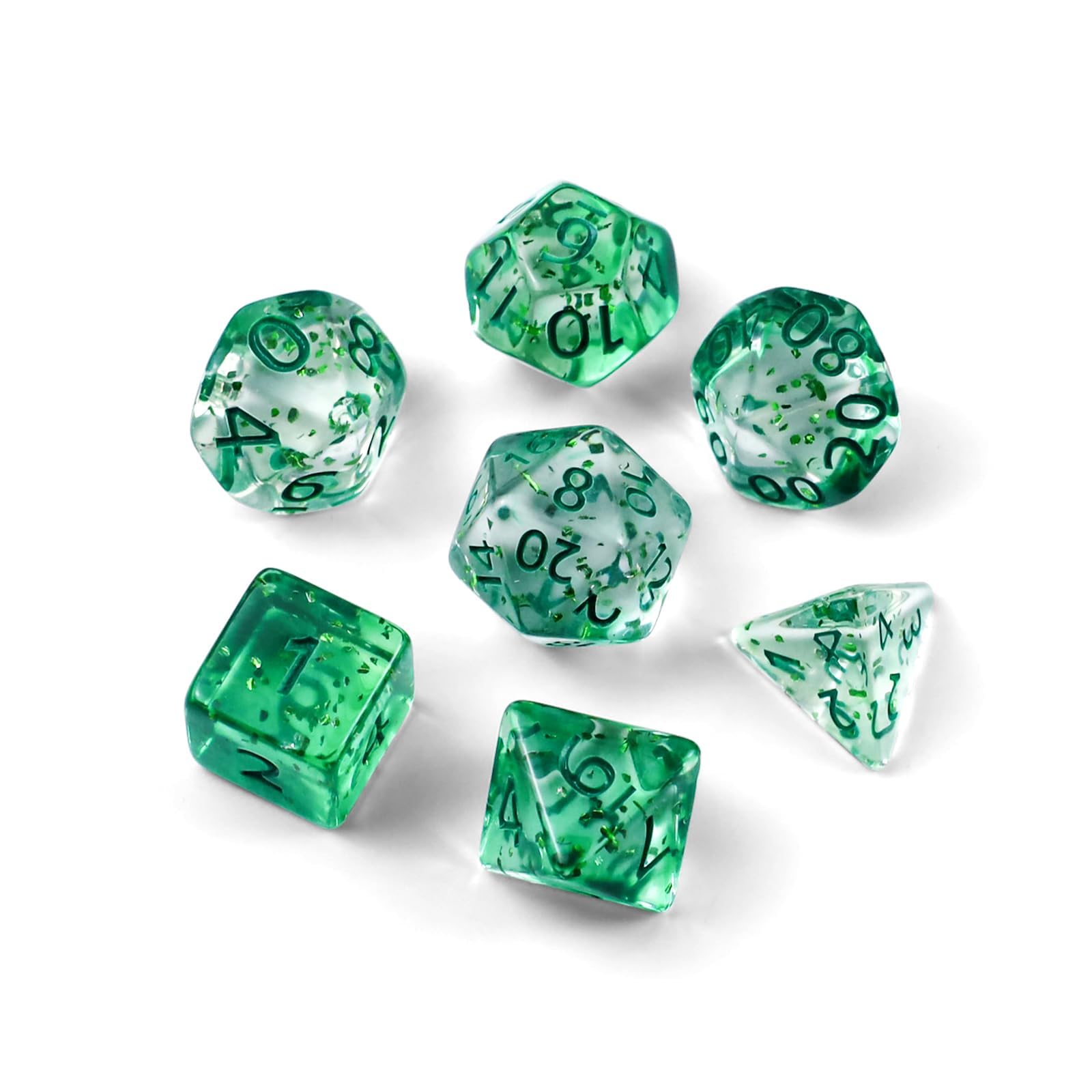7 Stück DND Dice Set, Polyedrische Würfel Set, Würfelset für MTG | Würfelset für Dungeon and Dragons, Spielwürfel RPG Rollenspiele Tischspiele D&D D20 D12 D10 D8 D6 D4