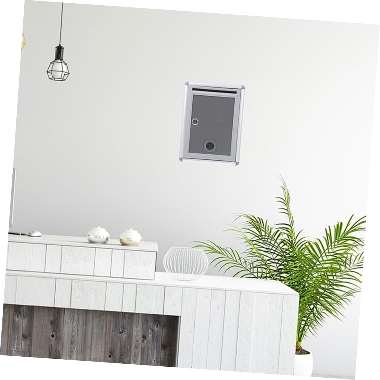 VILLCASE 2Pcs Metal Wall Mount Mailbox with Lock Office Suggestion Box for Secure Letter Collection Versatile Use for Tickets and Ballots Classic Design for Home Office