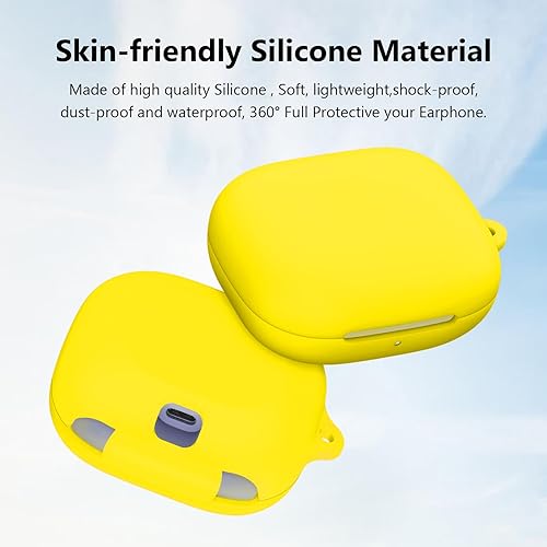 Miniatura 2 de Funda compatible con Beats Powerbeats Pro 2, funda protectora completa de silicona suave con llavero para mujeres y hombres, compatible con Beats