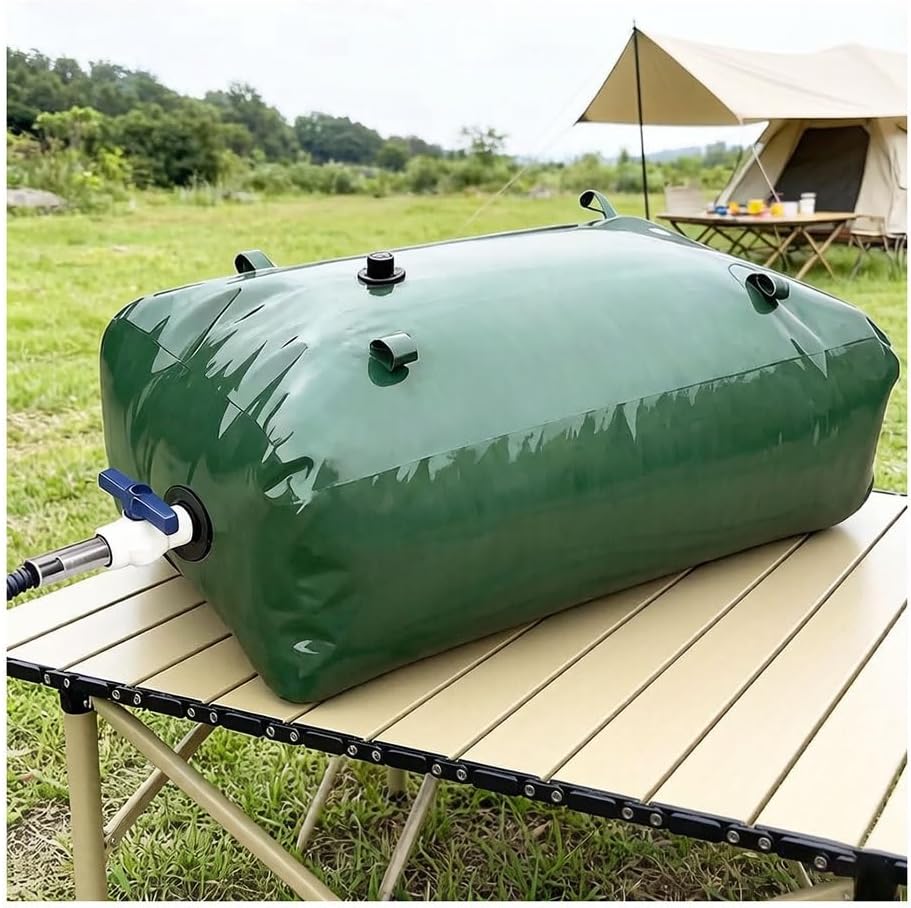 Foldable Water Bladder Storage Containers, 20-1585 Gal Portable Large Capacity Soft Water Bag Tank for Drought Resistance, Fire Prevention, RV Emergency Use(1.2x0.8x0.35m/330L/87gal)