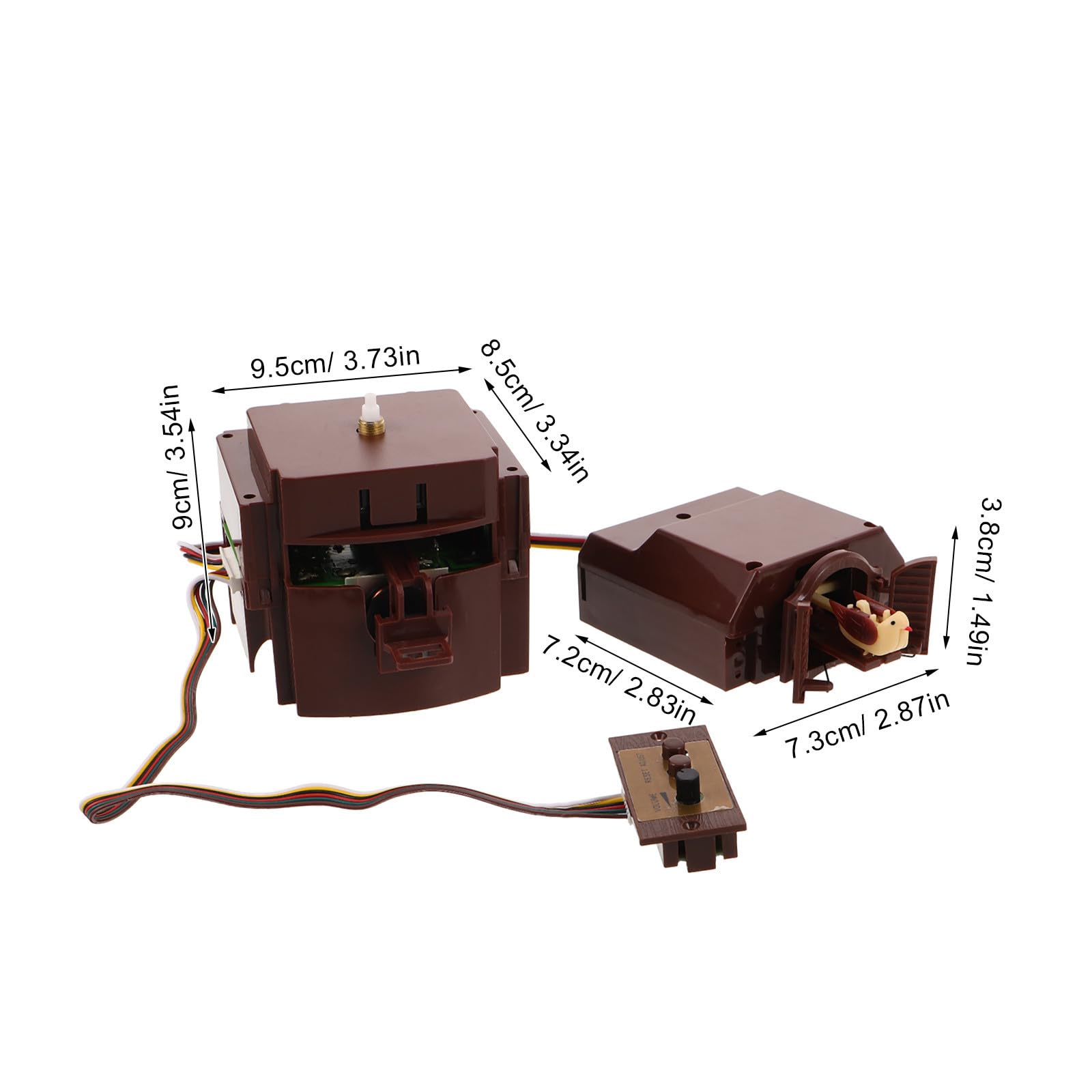 Balacoo Mécanisme D'horloge à Coucou Quartz Sonnerie Réglable
