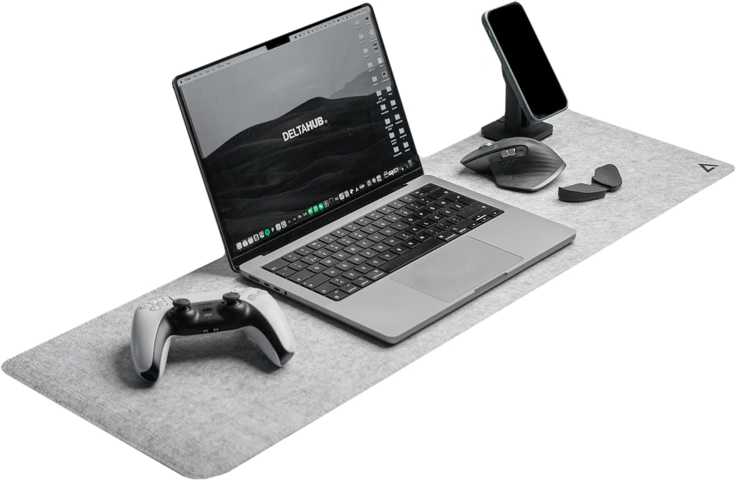 DELTAHUB Minimalistic Felt Desk Protective Pad, AntiFray, AntiSlip