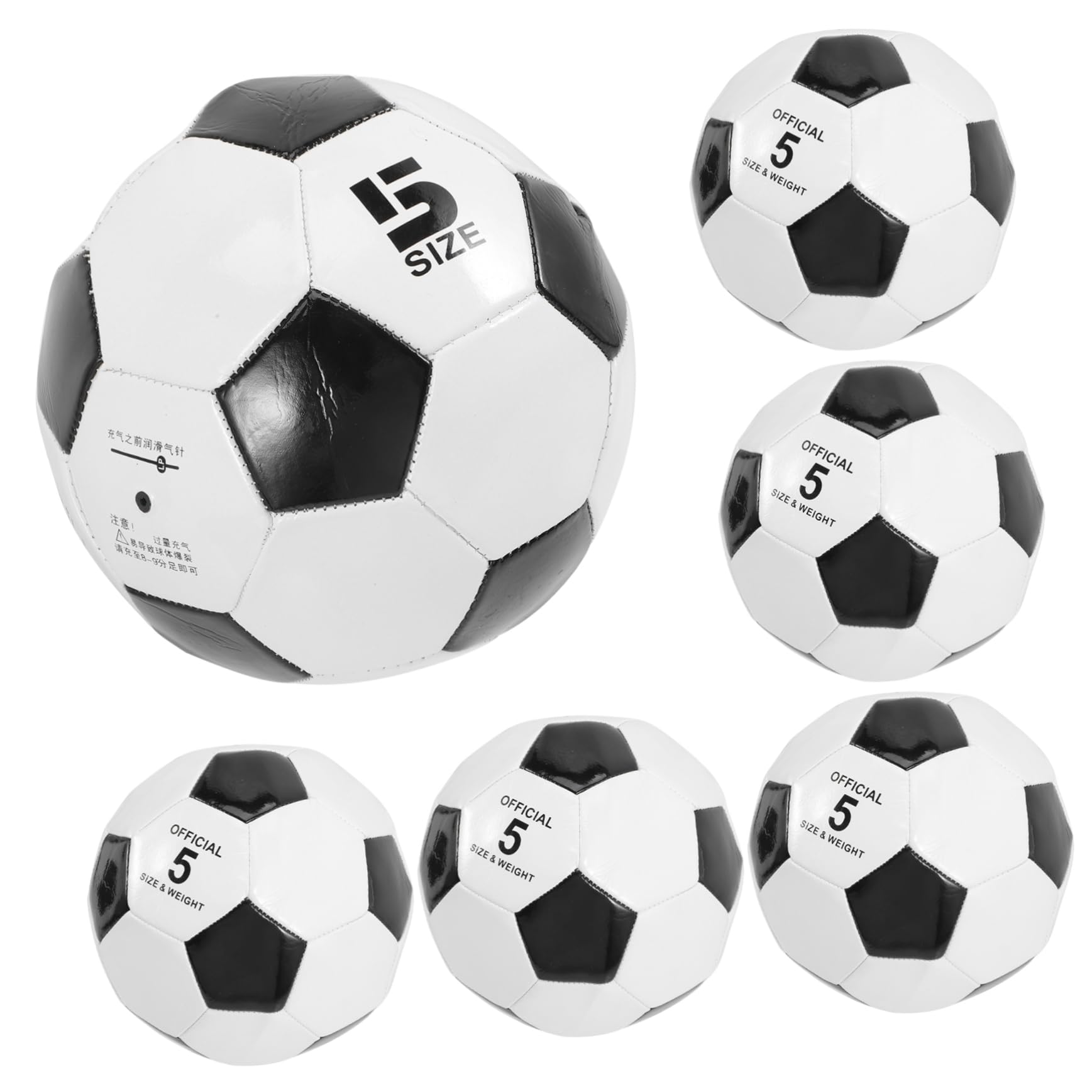 BESPORTBLE Solidna Z Pvc Rozmiar 5 Usa Soccer Dla Chłopców I Dziewcząt Piłki Treningowe Dla Dzieci Plastikowy Zestaw Piłkarski I Dziewcząt