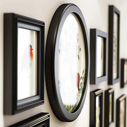 Miniatura 7 de Paquete de 14 marcos de fotos collage marcos de fotos de pared para pared y hogar, cuatro 5 pulgadas, tres 7 pulgadas, tres 10 pulgadas, dos tiras,