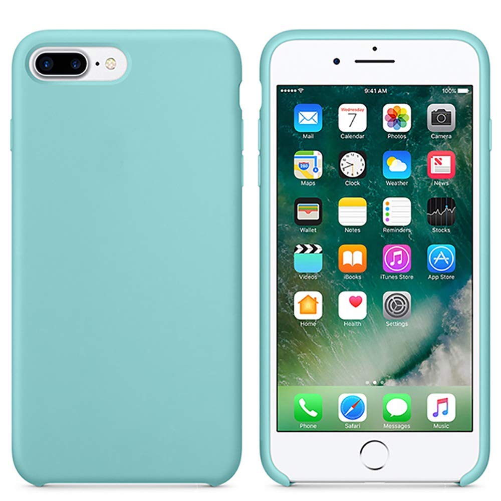 M Cart Liquid Silicone Soft Back Cover Case for Apple iPhone 7 Plus/iPhone 8 Plus (Sea Blue) (B07TPL2TGJ) Amazon Price History, Amazon Price Tracker