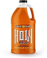 Vista 1 de Blonde Beard's Salsa de búfalo - Holy Hell (extra caliente) - Gourmet, salsa galardonada con pimientos de capó escocés - Hecho con mantequilla real