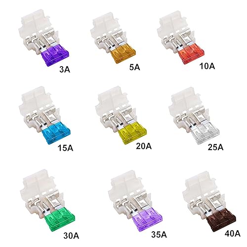 Miniatura 2 de fuses 5sets Auto Standard Middle Fuse Holder + Car Boat Truck ATC ATO Blade Fuse 3A 5A 10A 15A 20A 25A 30A 35A 40A fuses (Size  10A)