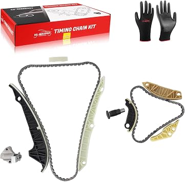 Engine Timing Chain Kit W/Tensioner EA888 Gen2 2.0T Compatible with 2008-2015 Audi A3 A4 A5 A6 TT Quattro For VW Beetle CC Eos GTI Jetta for Tiguan OE# 06H109158H 06H109509L 06K109467K