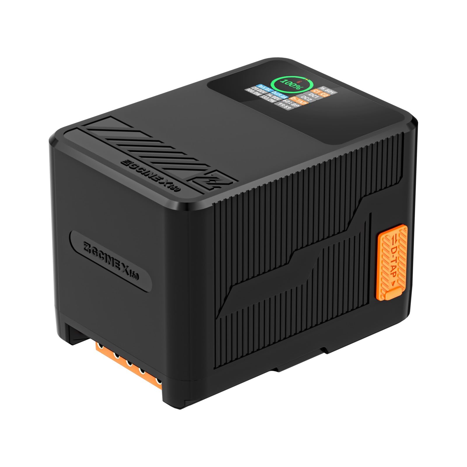 ZGCINE X160 V2.0 10500mAh,156Wh/14.8V High Capability V-Mount Battery Support PD Fast Chargering, 1.3-inch IPS screen for Camera, Camcorder, Monitor, Smartphones