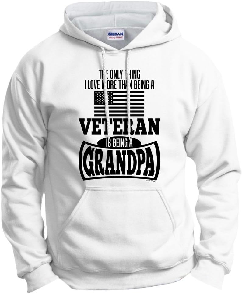 ThisWear Grandpa Gift Military Veteran Only Thing Love More Hoodie Sweatshirt