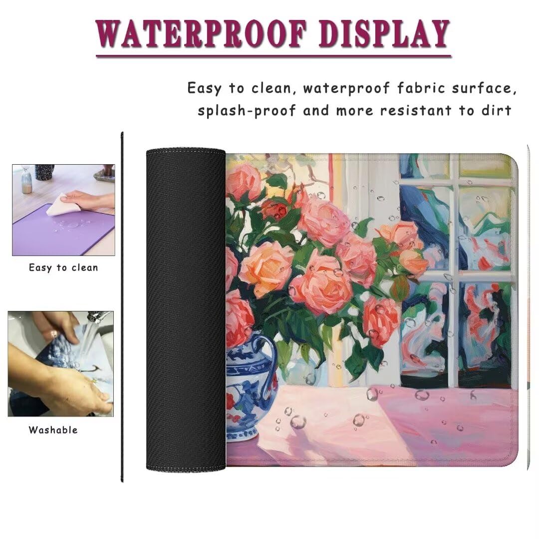Alfombrilla Ratón Painting Art Mousepad Alfombrilla Raton Gaming XXL 1600x800x4mm Mouse Desk Mat Gamer para Gaming Tapete Escritorio Mujer Almohadilla Raton Mouse Pad Base de Goma Antideslizante S-808