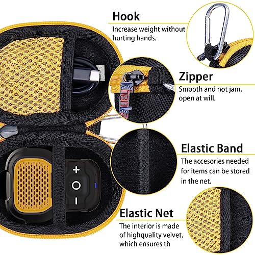 khanka Hard Case for Dewalt Jobsite Pro Water-Resistant Portable Wearable Speaker + Hard Case for DEWALT 20V MAX Right Angle Cordless Drill/Driver DCD740C1 / DCD740B