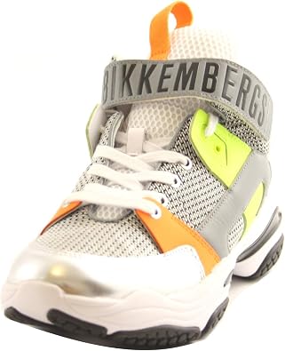 Bikkembergs B4BKM0043 - Zapatillas abombadas de goma para hombre, piel y  tela blanca y plata, multicolor Multicolor Size: 41 EU : Amazon.es: Zapatos  y complementos