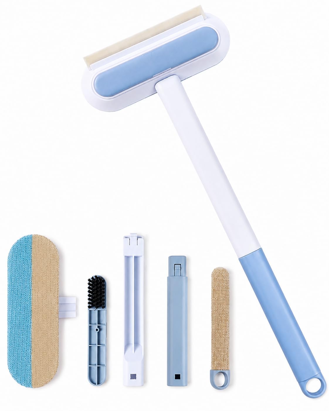 4-in-1 Window Screen Cleaning Brush with Extendable Handle, Double-Sided Mesh Cleaner, Groove & Track Cleaning Brush, Mosquito Net Cleaning Tool for Glass, Sliding Windows & Doors, Grey-image-38
