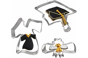 3Pcs Graduation Cookie Cutters 2024: Celebrate Your Special Day with Delicious Treats