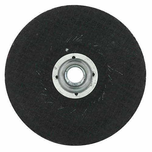 Miniatura 2 de United Abrasives SAIT 20163 4-1/2x1/4x5/8-11 A24R Long Life Super Lock Hub Type 27 Ruedas abrasivas de metal, paquete de 10
