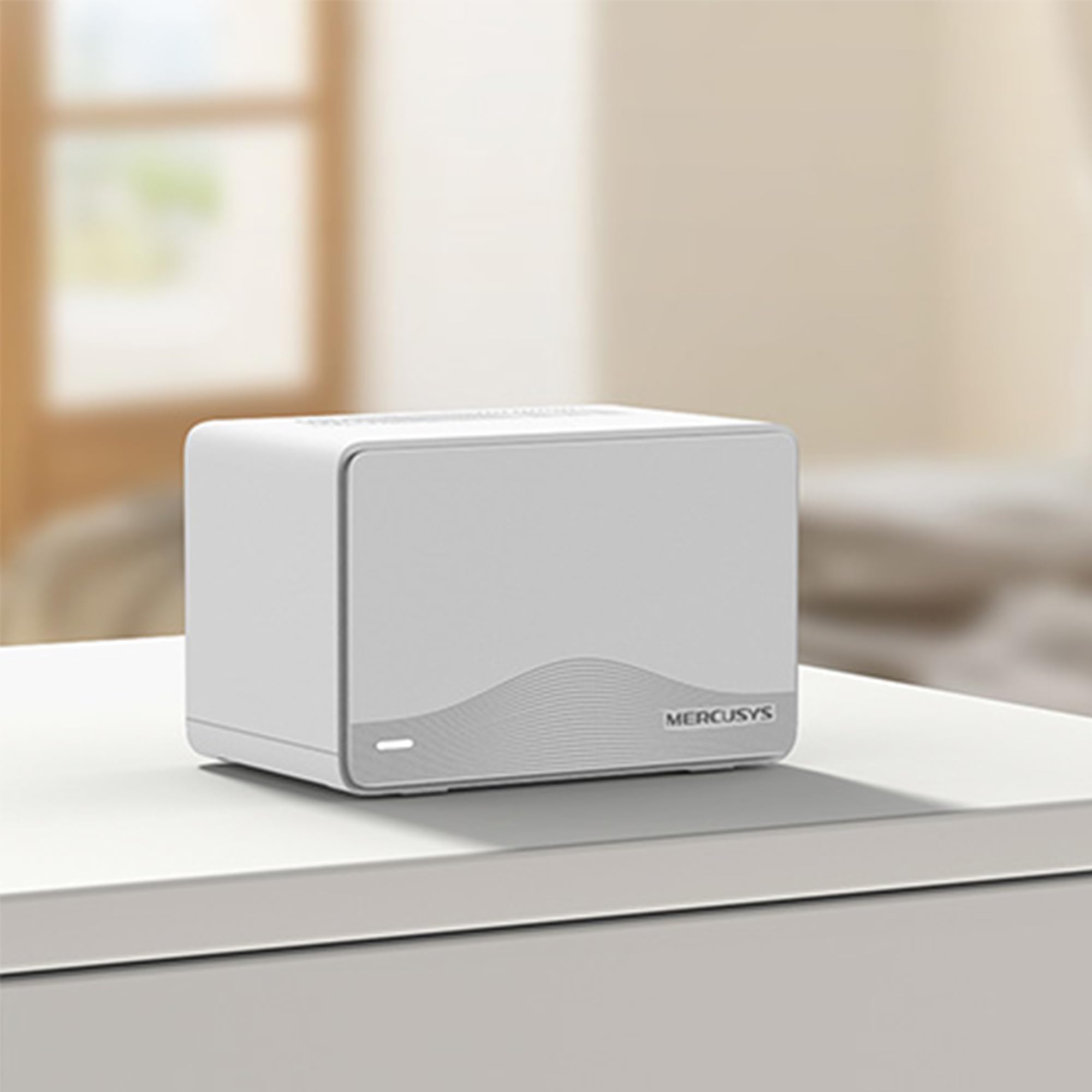 Mercusys Halo H25BE Mesh WLAN Set (2er-Pack), Wi-Fi 7 BE3600 Dualband-Router & Repeater, 3 × Gigabit-Anschlüsse pro Einheit, MU-MIMO, WPA3, Kindersicherung, empfohlen für Häuser mit 2–4 Schlafzimmern