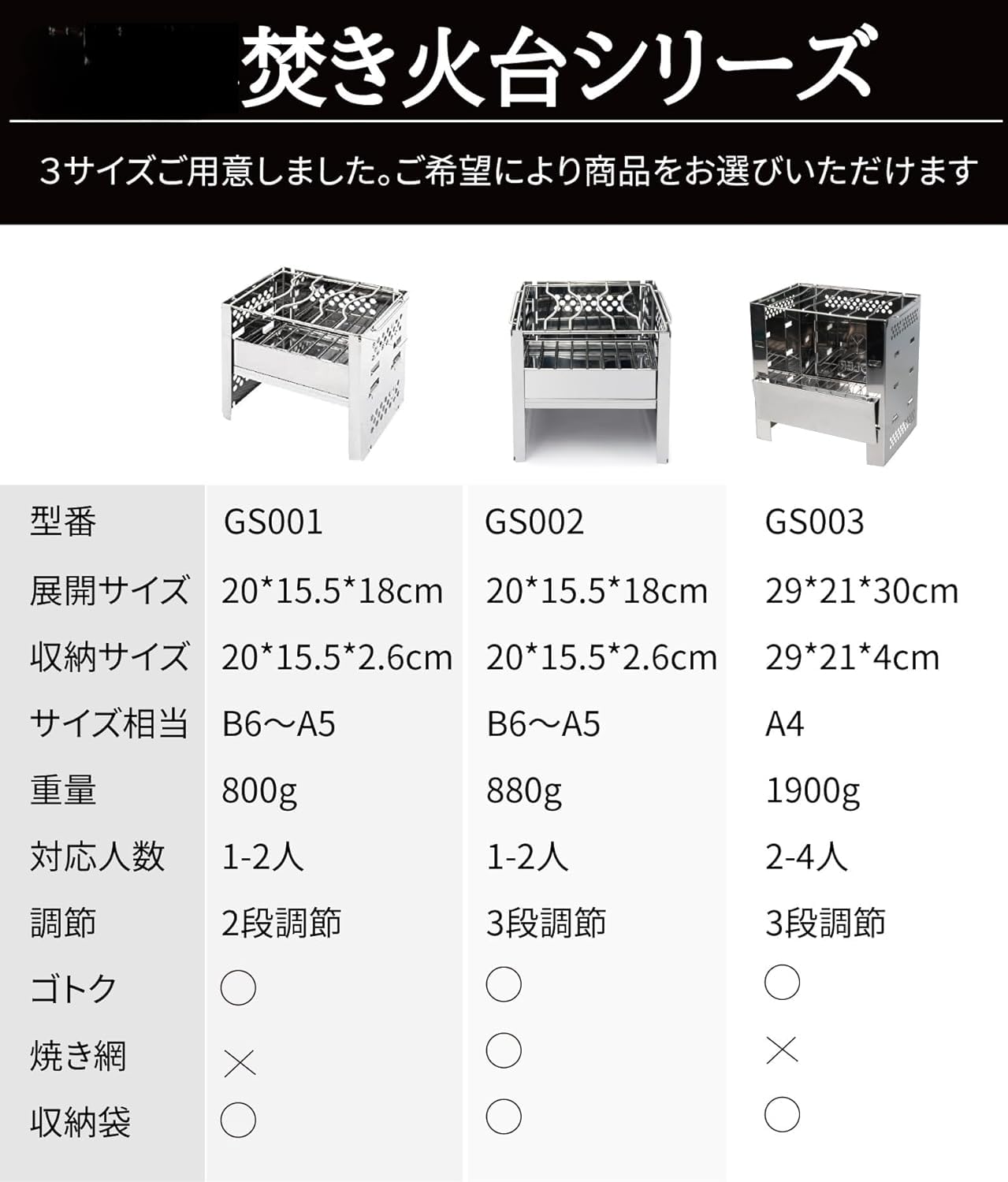 Amazon | 焚き火台 スマートフォールディングコンロ A4型