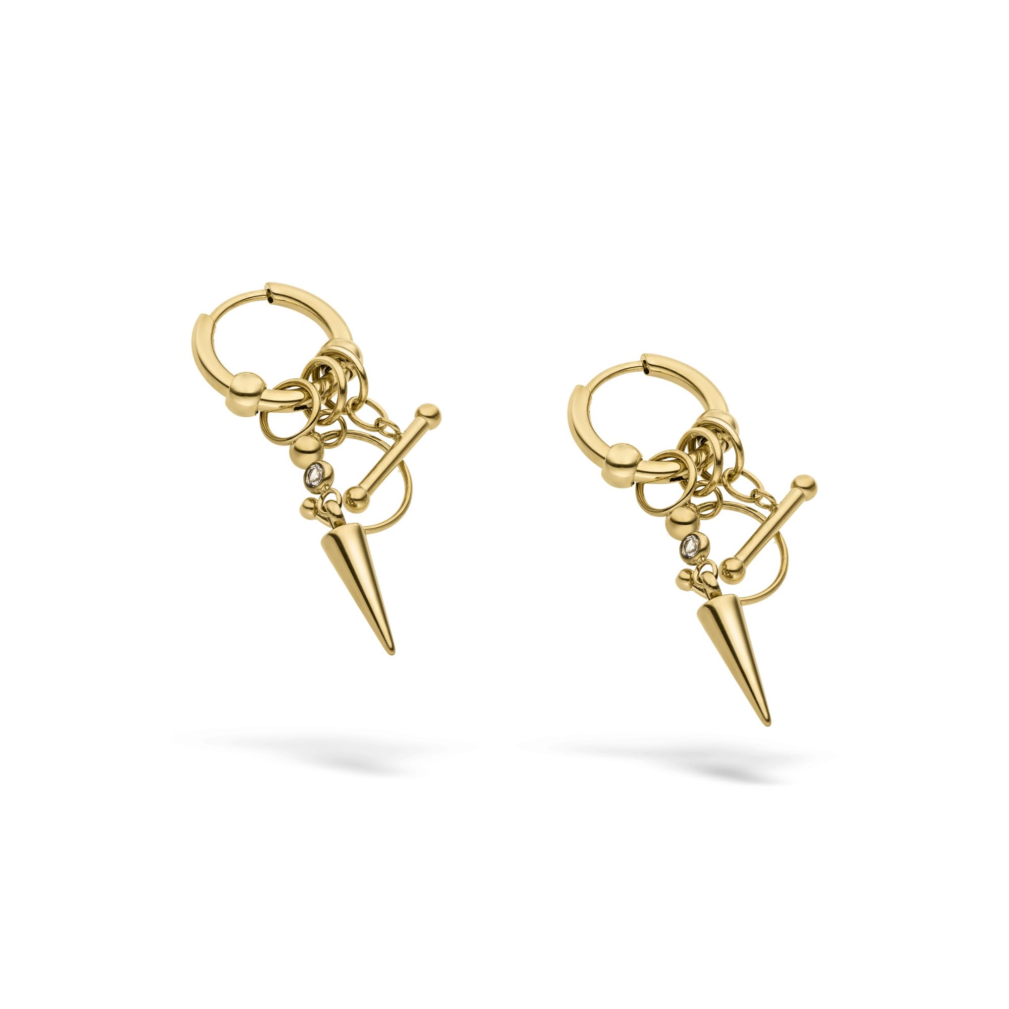 LIEBESKIND BERLIN Damen Schmuck - Urban Collection - Piercing Design - Creolen, Ohrringe - modern, besonders & wandelbar