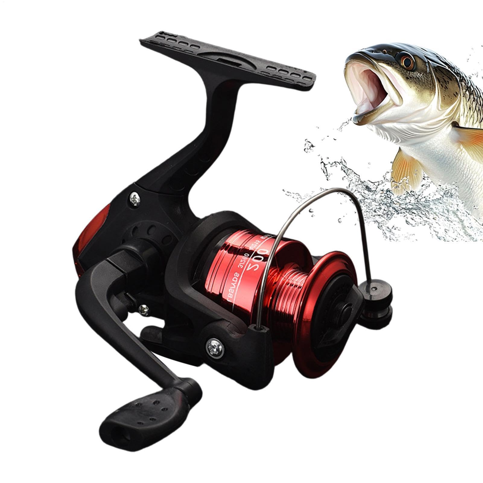 Fishing Reel - Compact Mini Spincast Baitcasting Equipment | Reels for Spin Fishing - For Bass, Trout, Catfish, Crappie, Surf Fishing and Baitcasting, Can Be Used All Seasons