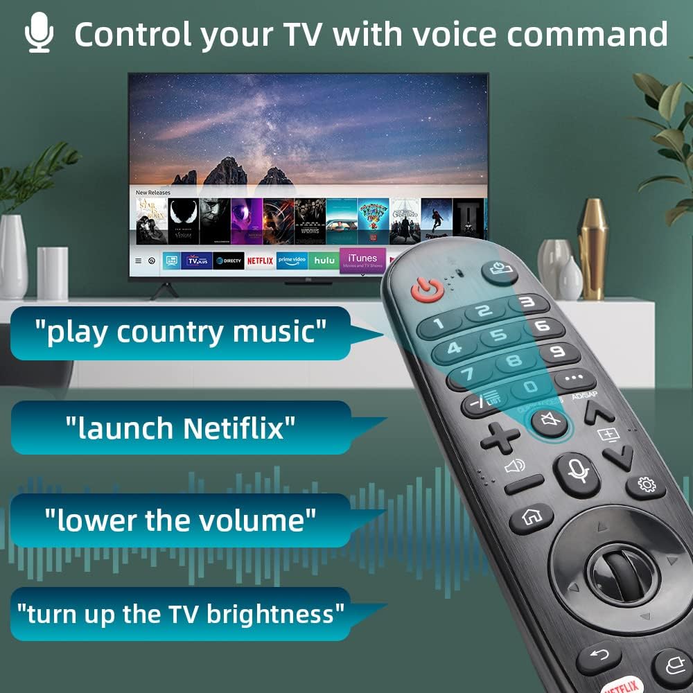 Gvirtue AKB75855501 AN-MR20GA Remote Control Compatible with LG Magic Remote MR19BA AN-MR18BA Magic Remote Control for All LG TV Remote AN-MR650 AN-MR650A AN-MR650B AN-MR650G (With Voice Search) - Image 4