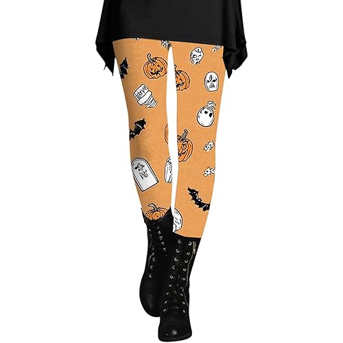 Halloween Women Holidays Casual Comfort Halloween Printed Leggings Workout Sport Trousers Pants