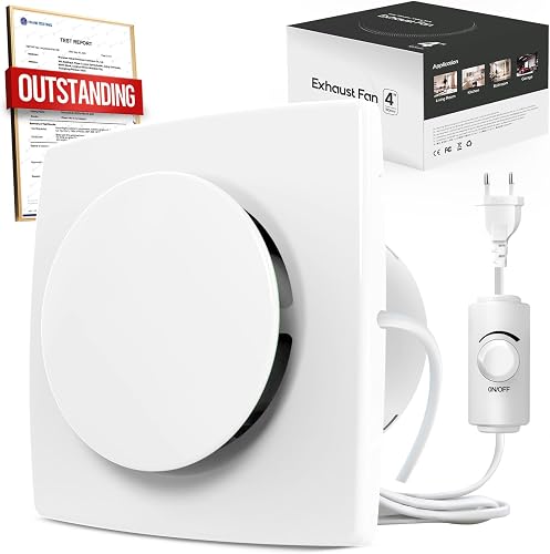 BUMSOU Aspiratore Bagno 100mm con Regolatore di Velocità,…
