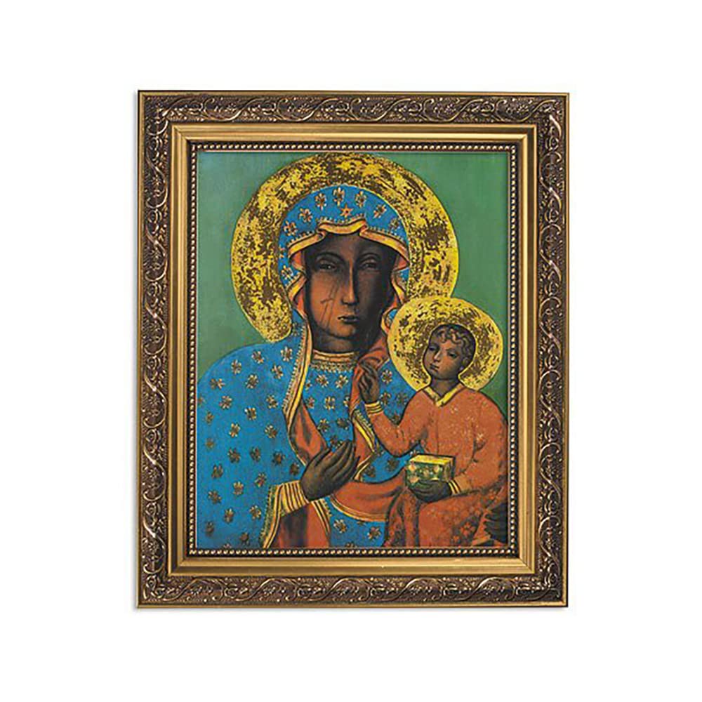 Gerffert Collection İlham Verici Süslü Altın Çerçeveli Sanat Eseri, 20 x 25 cm, Çok Renkli