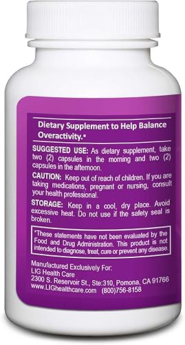 Miniatura 2 de LIG Thyroid Soothe - Suplemento herbario natural para tiroides hiperactiva, minimiza el bocio tiroideo, equilibra los niveles hormonales y mantiene