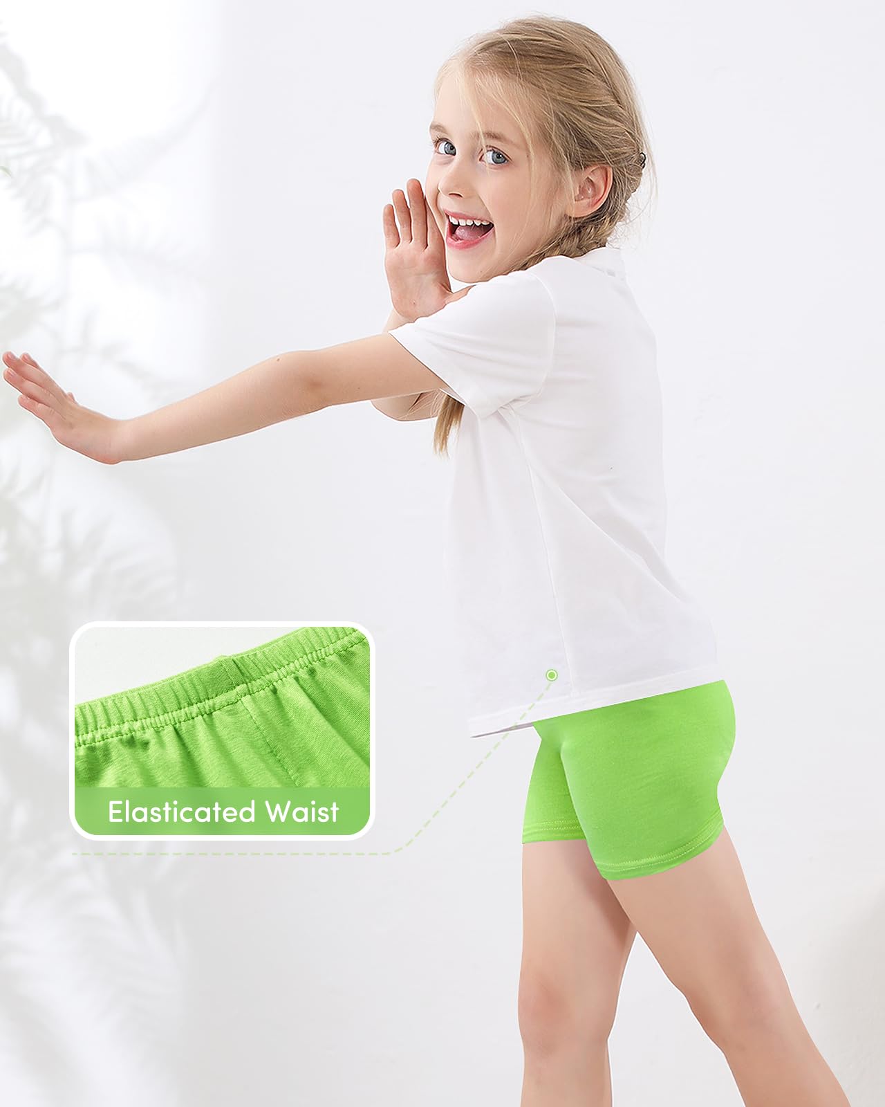 Charmi Mädchen Radlerhose Sommershorts Kurze Leggings 8er-Pack