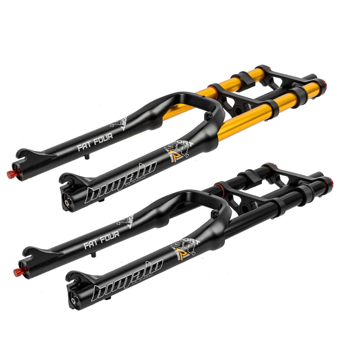 Fourche De Suspension Vélo 26 Pouces - Pneus 4.0" Gras/Neige - 135 Mm - Aluminium/Magnésium