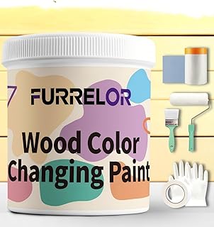 Wood Paint for Furniture - 16 Oz Matte Finish Furniture Paint No Sanding All in One Furniture Paint for Cabinets, Doors, Tables, and Dressers Refinishing - Water-Based, Non-Toxic & Odorless (Cheese cream yellow)