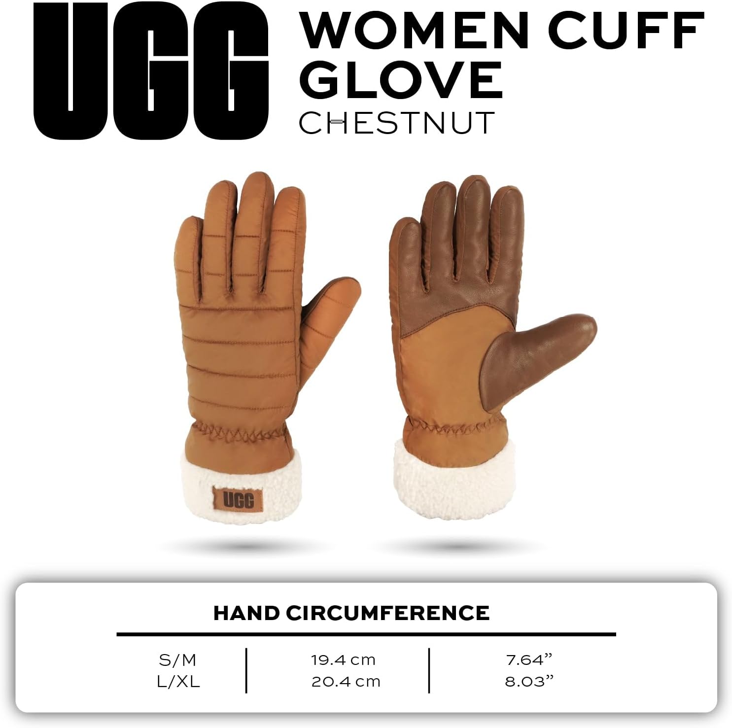 UGG Womens All Weather Fluff Cuff Glove - Image 5