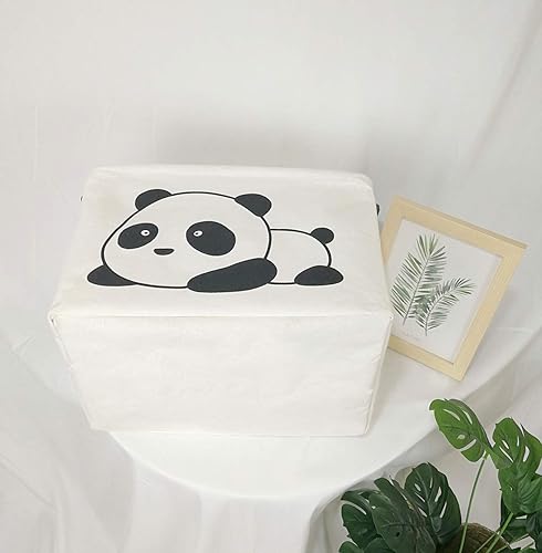 Miniatura 5 de ACMUUNI REC - Cesta de ropa de lona con asas, organizador de almacenamiento de algodón impermeable, perfecto para niños y niñas, habitación de