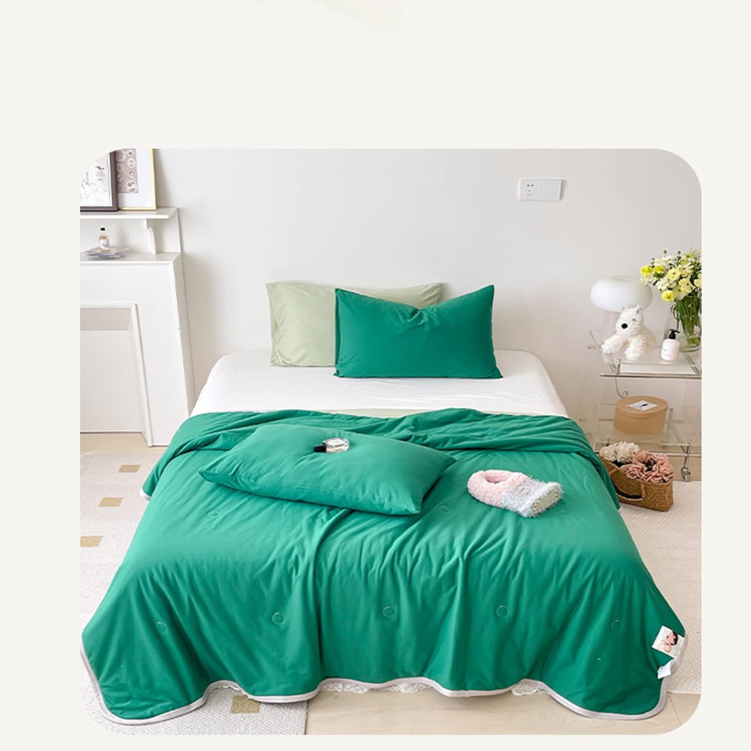 Double Duvet Set - Double Duvet - Queen Duvet Soft and Light Microfiber Bedding Nap Blanket Sofa Blanket All Season Use (H Queen Double 200X230cm)