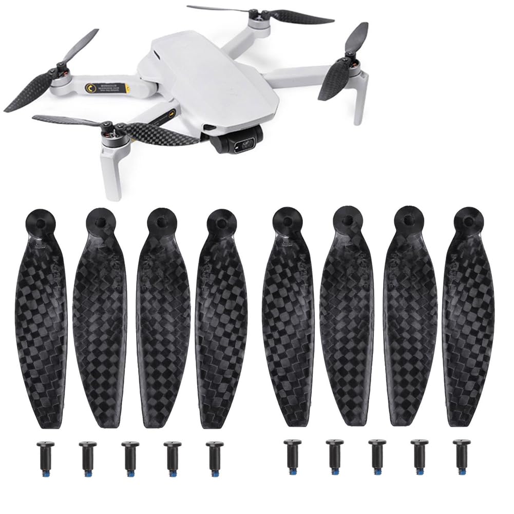 Hélices en fibre de carbone pour DJI Mini 4K : matériel robuste à faible bruit