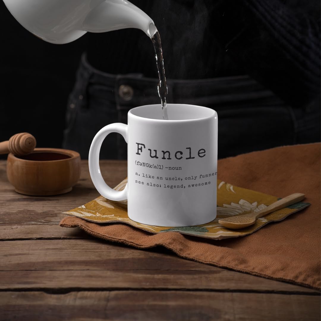 Mean Mugs Funcle Mug, Like a Normal Uncle But More Awesome, Ideal for Uncle, Birthday, Christmas, Thanksgiving, Fathers Day Gift, Funny Unicorn Gift Coffee Mug for Any Occasion - Image 5