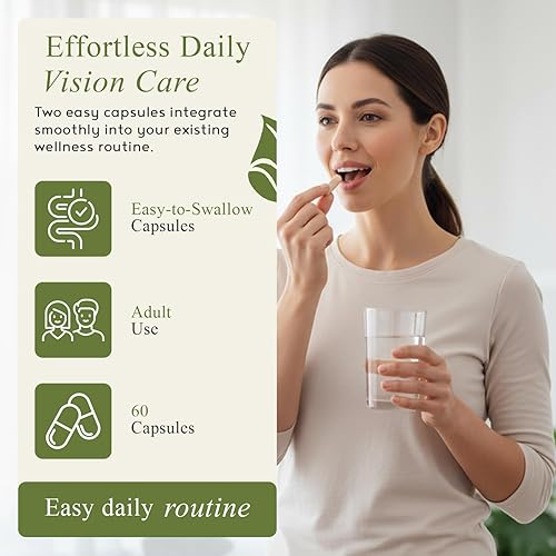 Miniatura 7 de Vision, suplementos de luteína y zeaxantina formulados por expertos para la salud ocular, apoyo a la preservación AREDS2, astaxantina, zinc