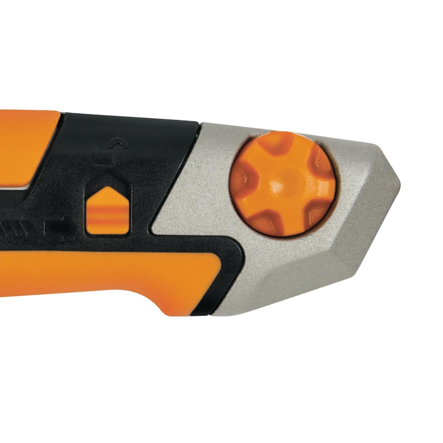 Fiskars Cutter CarbonMax con cuchillas quebradizas 18mm | Acero inoxidable/plástico, negro/naranja, CarbonMax, 1027227