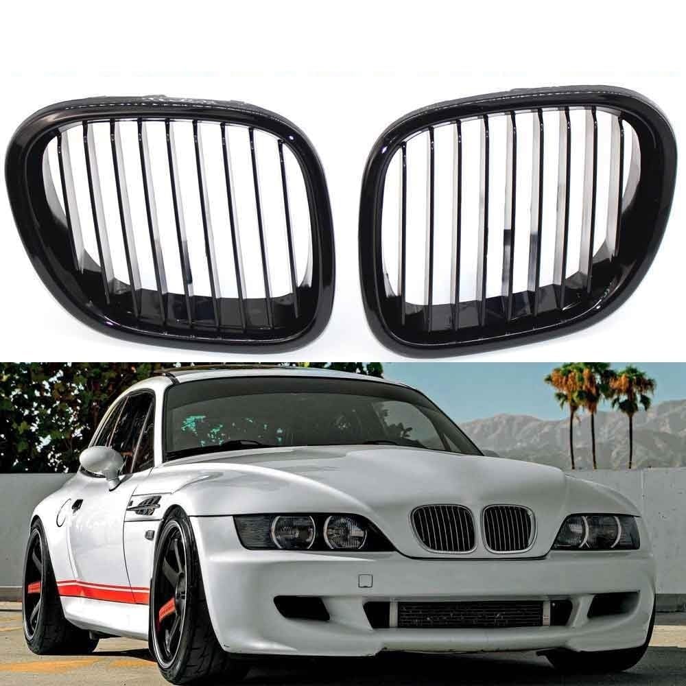 Gloss Black Kidney Grille For BMW Z3 Gloss Black Front Kidney Grille For 1995-2002 BMW Z3 M Roadster & Coupe - 2 Piece Set Replacement Grille For E36/7 Z3 Gloss Black Kidney Grille For BMW Z3 Gloss Black Front Kidney Grille For 1995-2002 BMW Z3 M Roadster & Coupe - 2 Piece Set Replacement Grille For E36/7 Z3