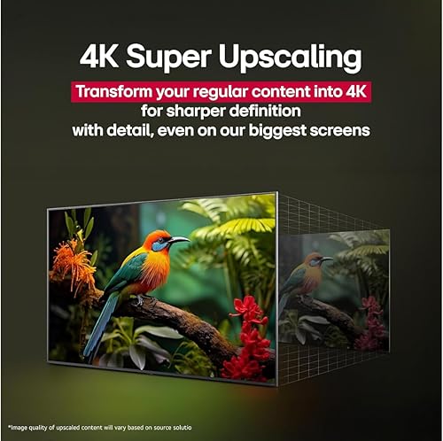 Miniatura 9 de LG 43 pulgadas (modelo 2025) UHD AI UA75 Smart TV HDR10 Bluetooth a7 AI Procesador 4K Gen8 modo de cineasta webOS 25 + montaje en pared compatible