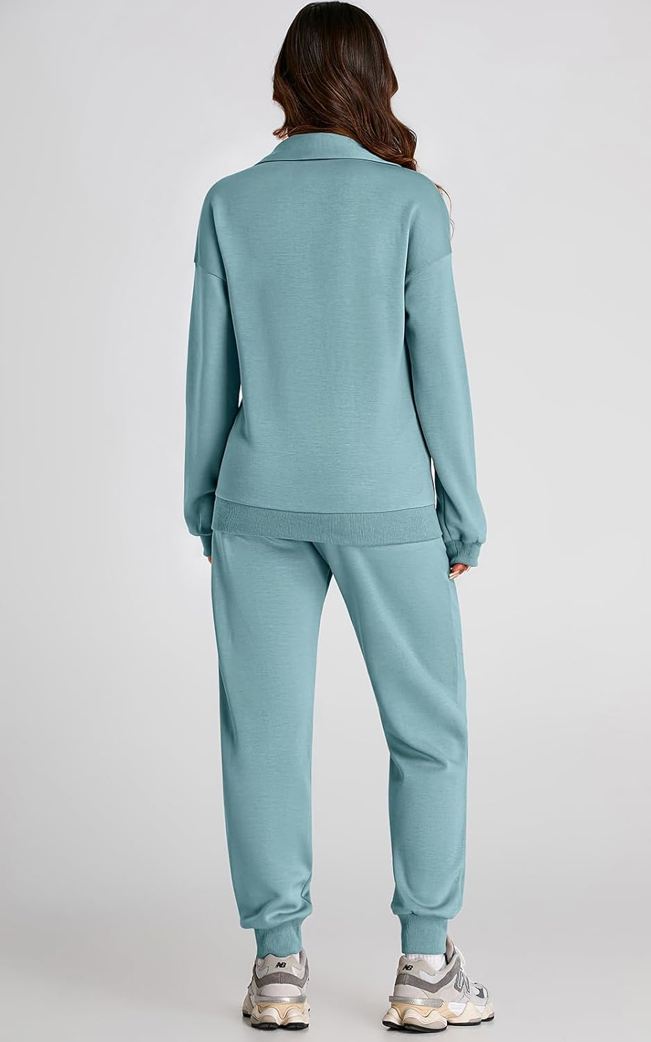 PRETTYGARDEN Long Sleeve Half Zip Sweatsuits Women 2 Piece Outfit Spring Casual Sweatshirt Sweatpants Lounge Set Tracksuit - Image 5