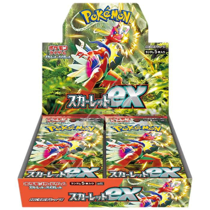 Pokemon TCG Scarlet ex SV1S Japanese Booster Box (30 Booster Packs) + TitanCards Toploader