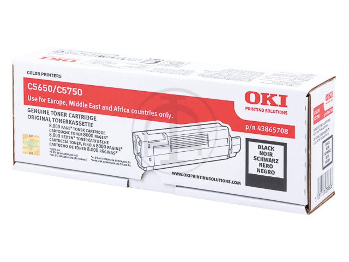 Toner black OKI C 5750 N original de capacité 8000 pages noir - 4