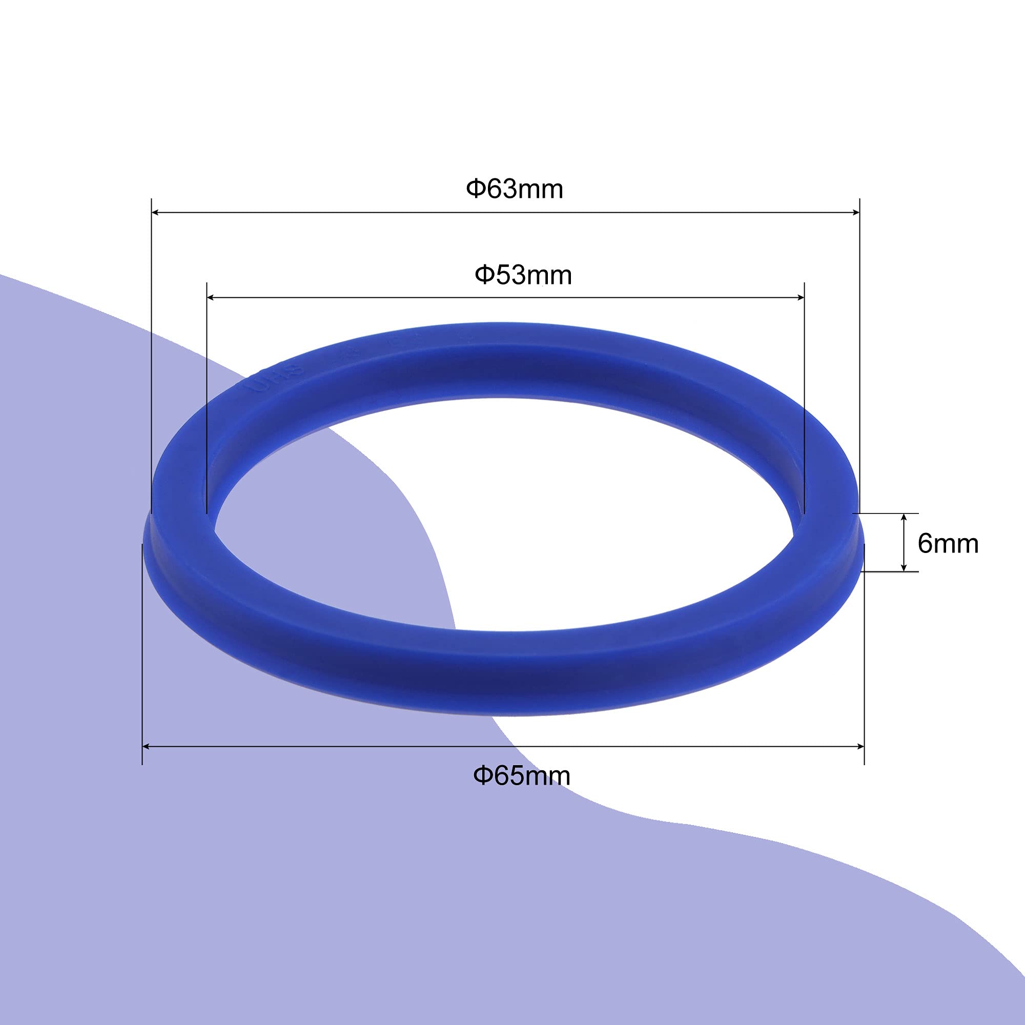 sourcing map UHS-Radialwellendichtring 40 mm ID x 48 mm AD x 6 mm Breite PU- Wellendichtring, blau sourcing map UHS-Radialwellendichtring 40 mm ID x 48 mm AD x 6 mm Breite PU- Wellendichtring, blau