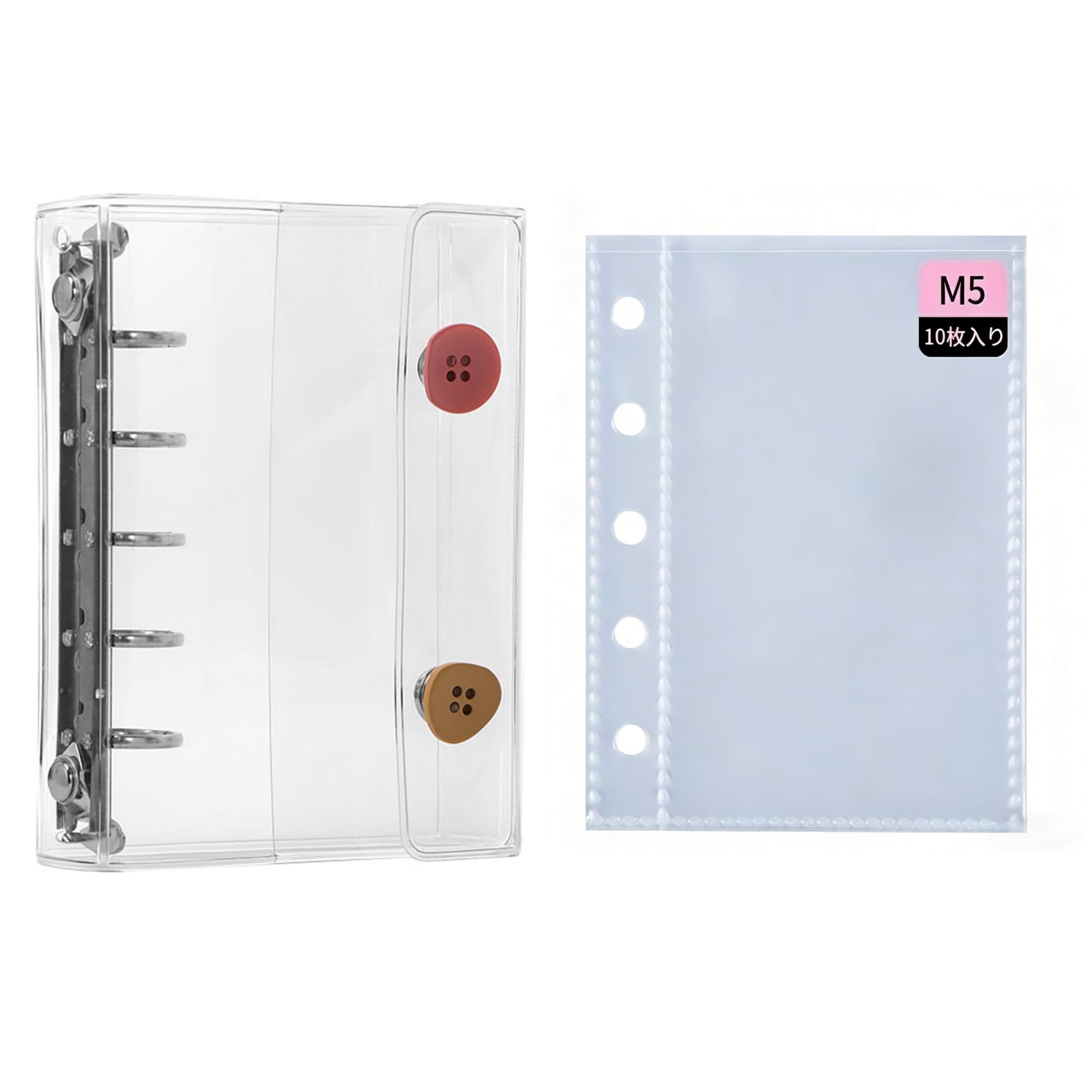 Amazon.co.jp: REYLNXR 1 格両面仕様カードページ 10 枚 シール帳 M5