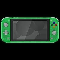 Vista 3 de eXtremeRate Carcasa de repuesto para Nintendo Switch Lite (brilla en la oscuridad), color verde Brilla en la oscuridad - Verde