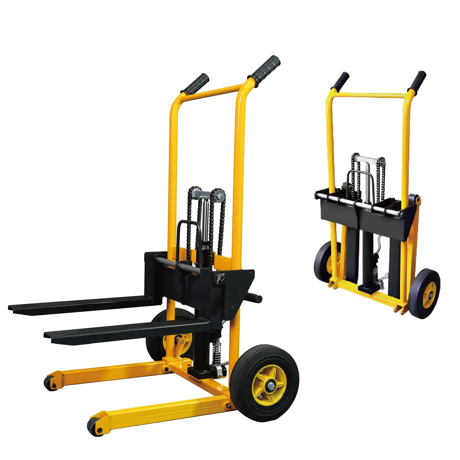 ハンドフォークリフト 昇降 最高位90mm 200kg ONE STEP ハンドフォークリフト 200kg 最高位900mm フォーク長さ